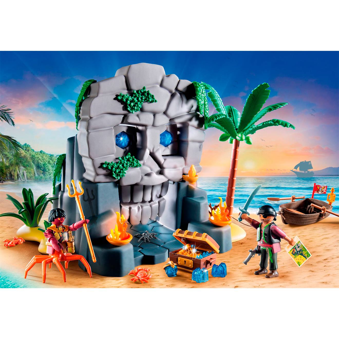 Pirates ile au trésor avec pirate et monstre marin 71531 multicolore