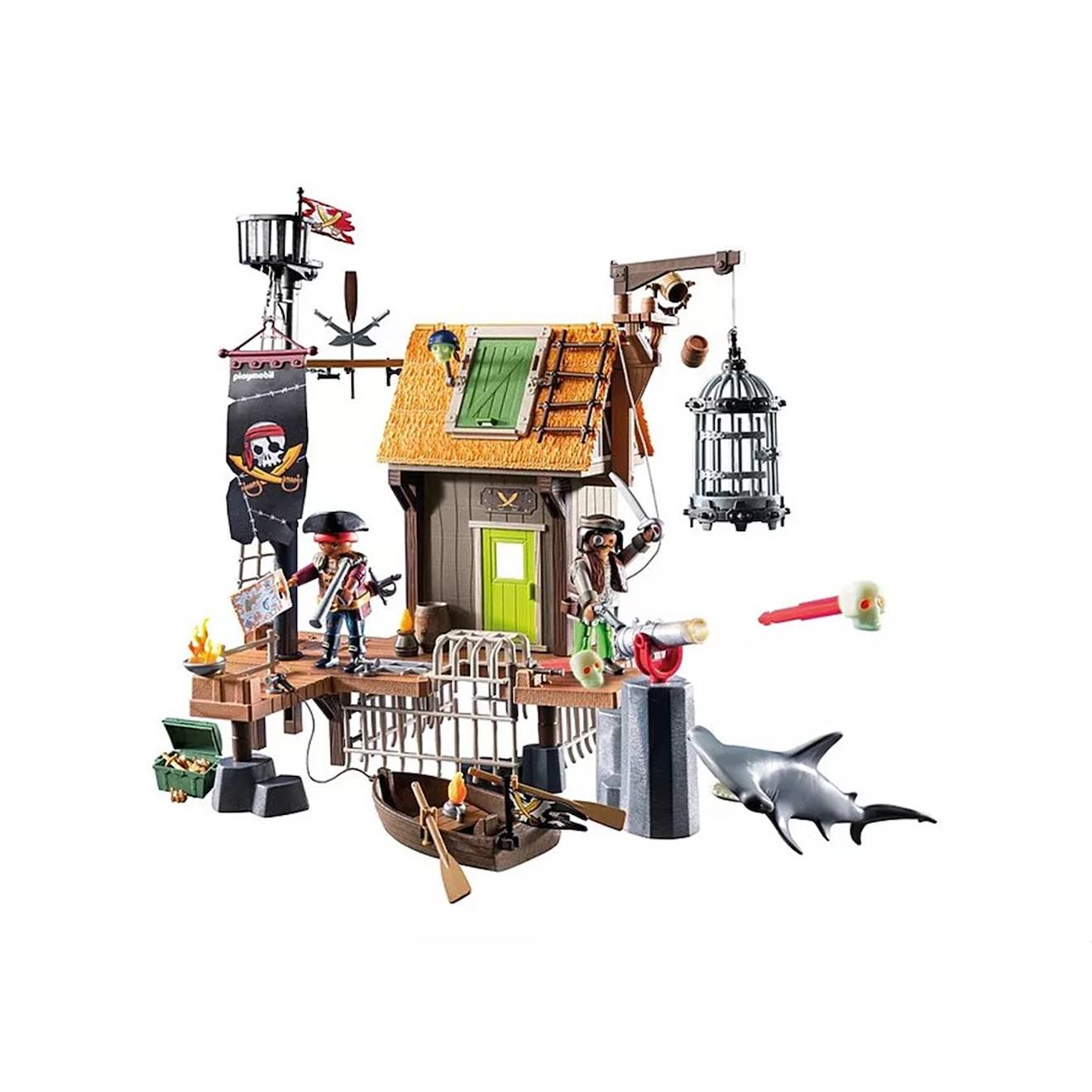 Pirates port de pirates avec repaire, prisons et canon 71792 multicolore