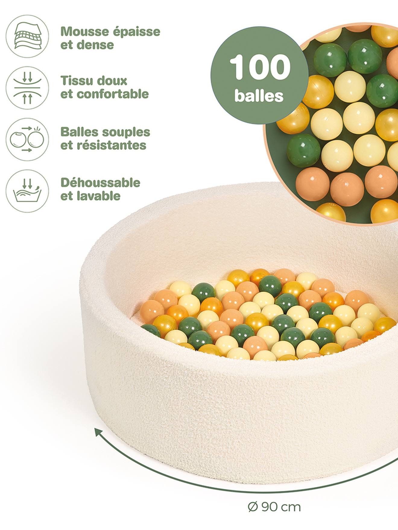 Piscine balle plush multicolore