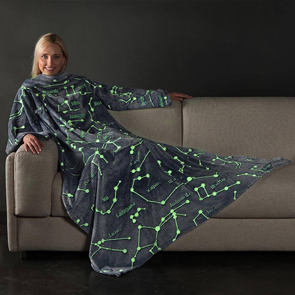 Plaid à Manches Constellations Phosphorescent - Plaid Original CadoMaestro