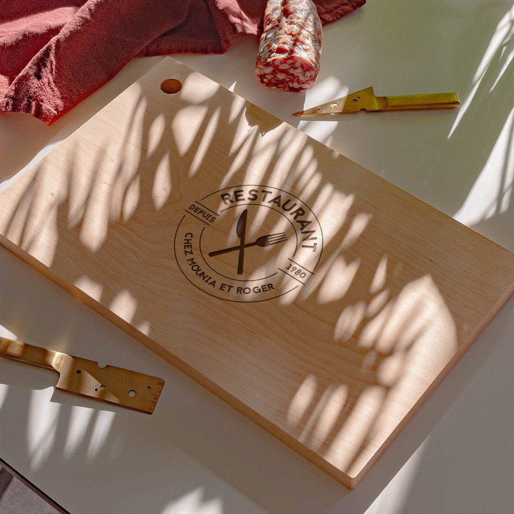 Planche à Découper 40 cm Cuisine à Personnaliser - Planche à Découper Personnalisée