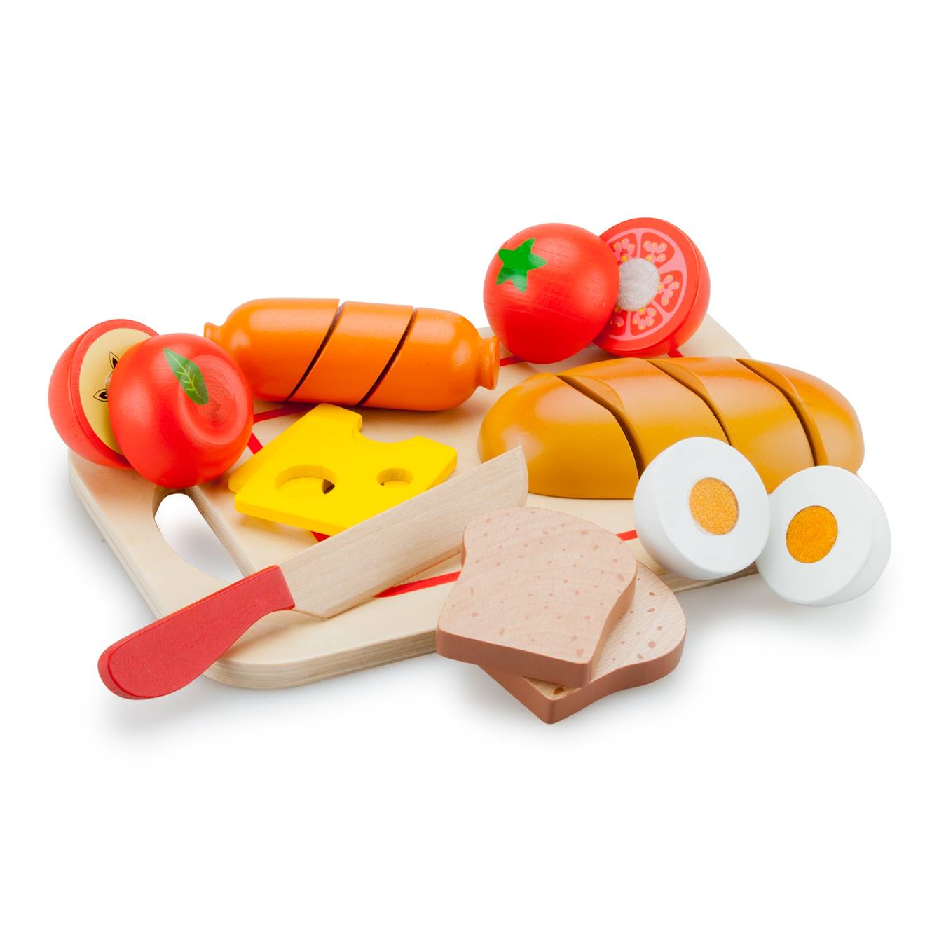 Planche d'aliments en bois à découper beige