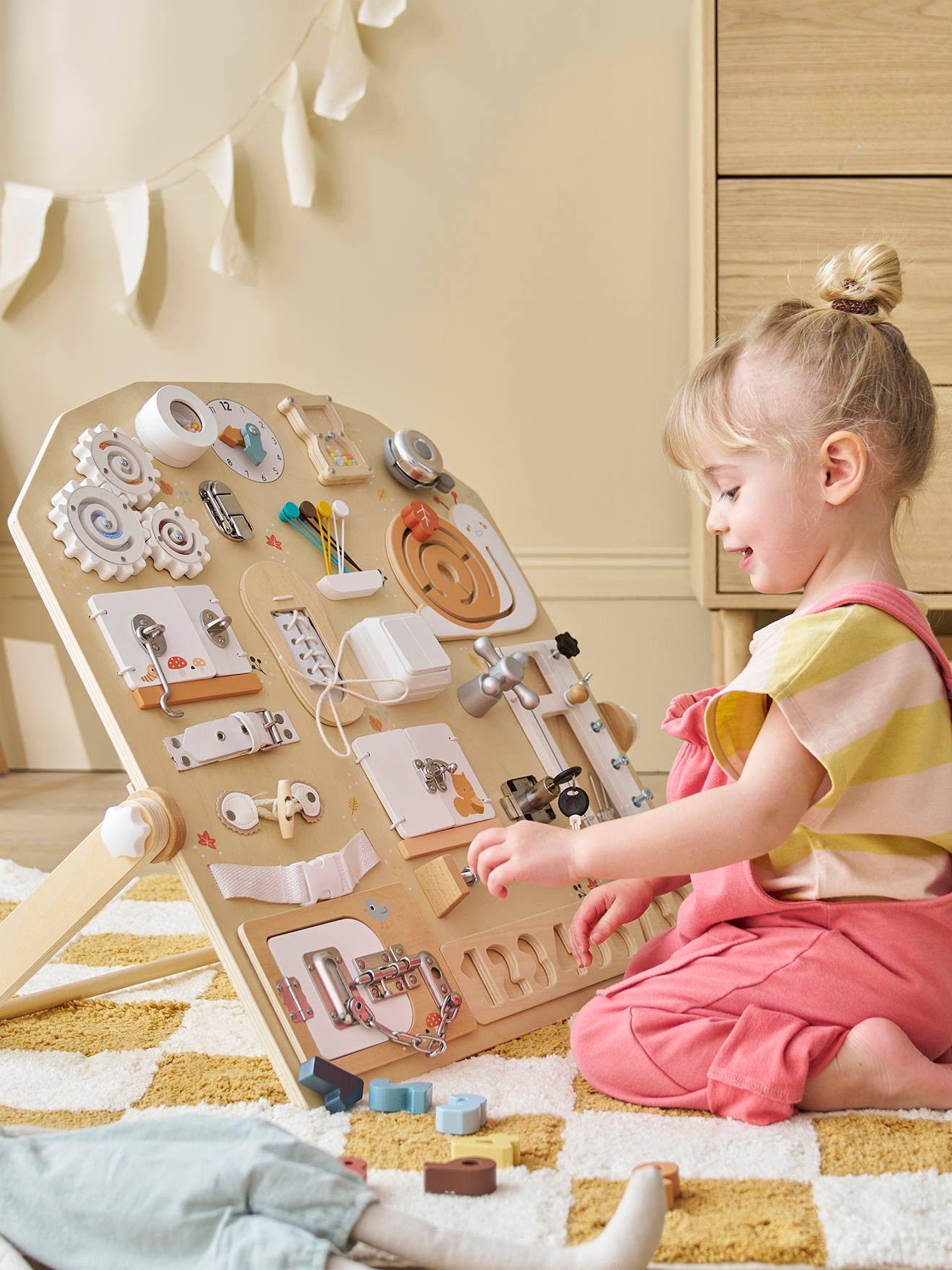 Planche d'apprentissage multi activités en bois FSC bois