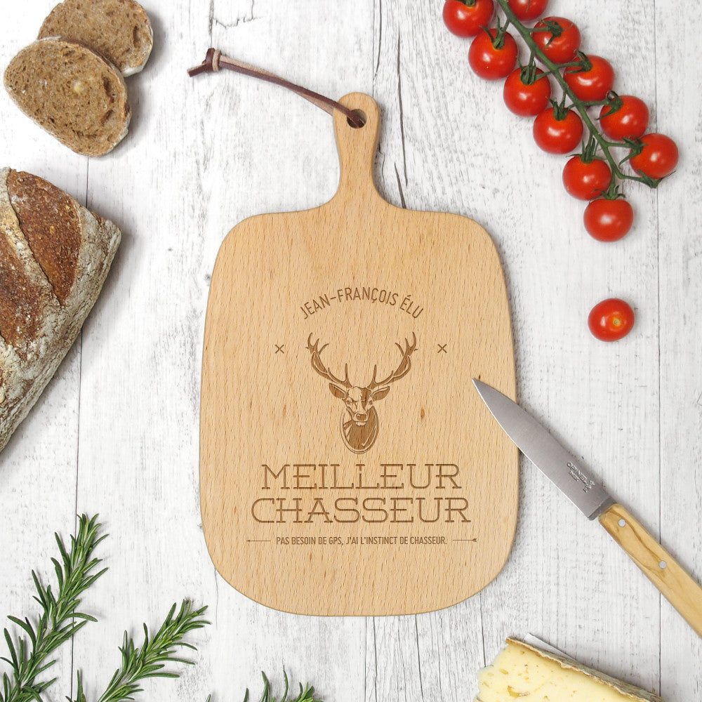 Planche à découper Chasseur à Personnaliser - Planche à Découper Personnalisée
