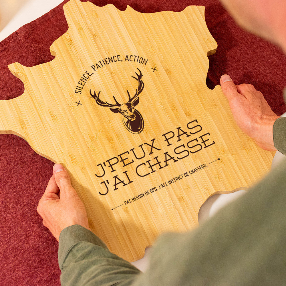 Planche à Découper France XL Chasseur à Personnaliser - Planche à Découper Personnalisée