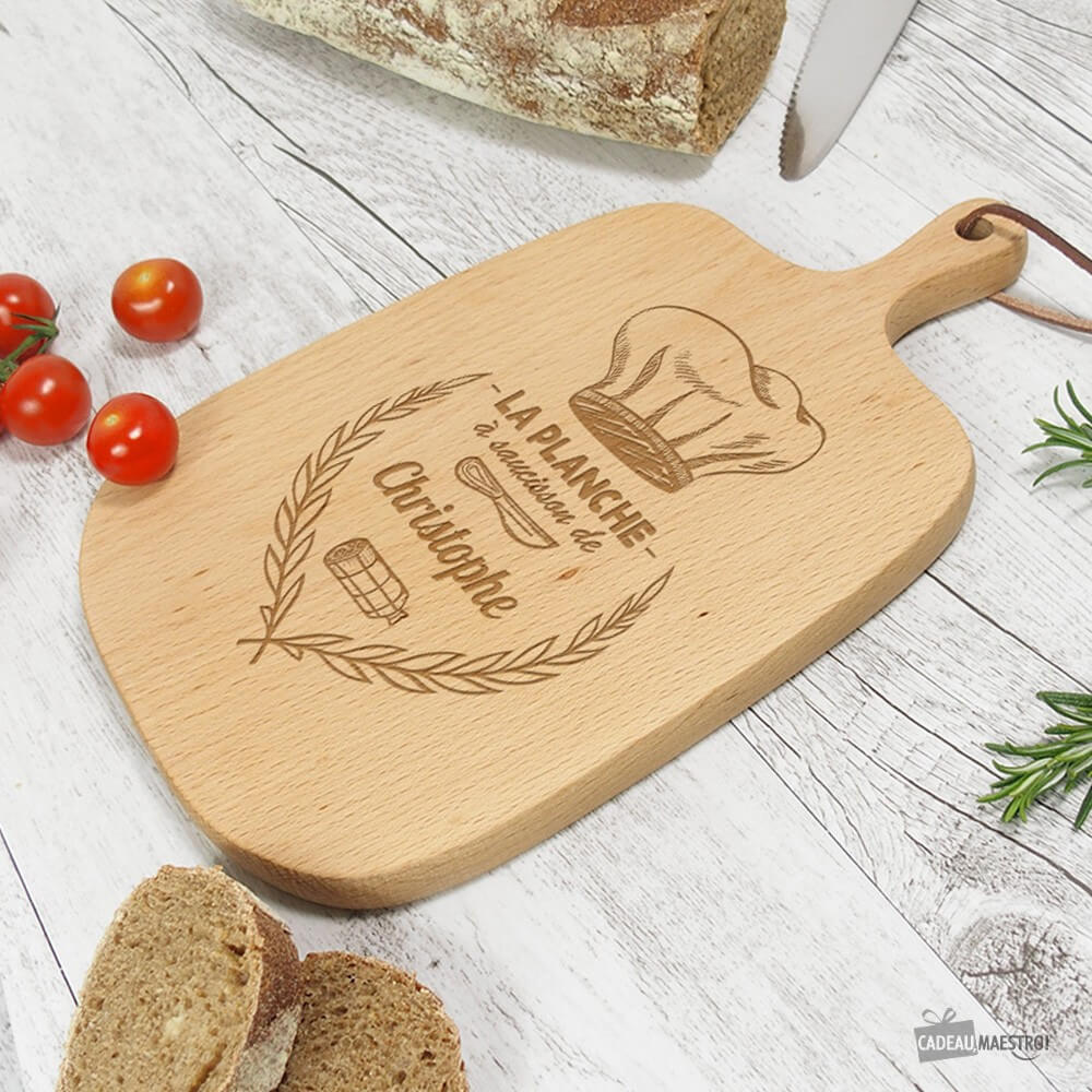 Planche à Découper le Saucisson À Personnaliser - Planche à Découper Personnalisée