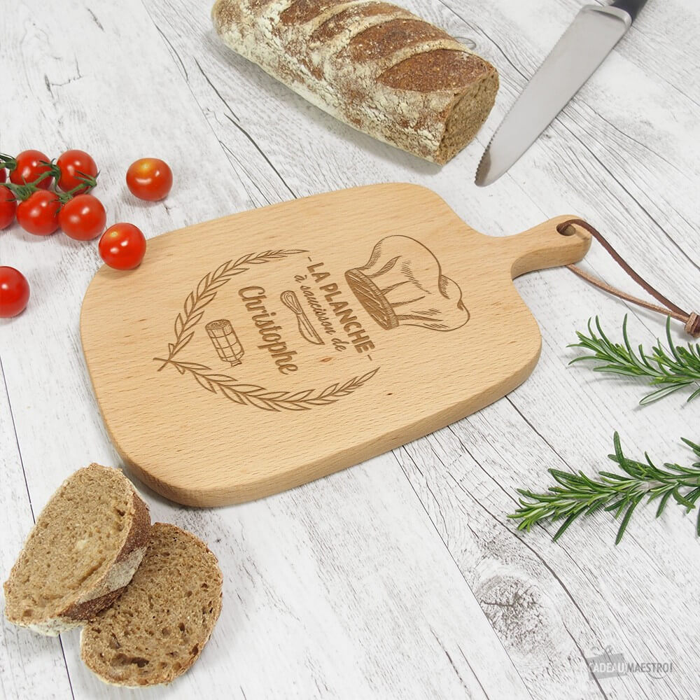 Planche à Découper le Saucisson À Personnaliser - Planche à Découper Personnalisée CadoMaestro