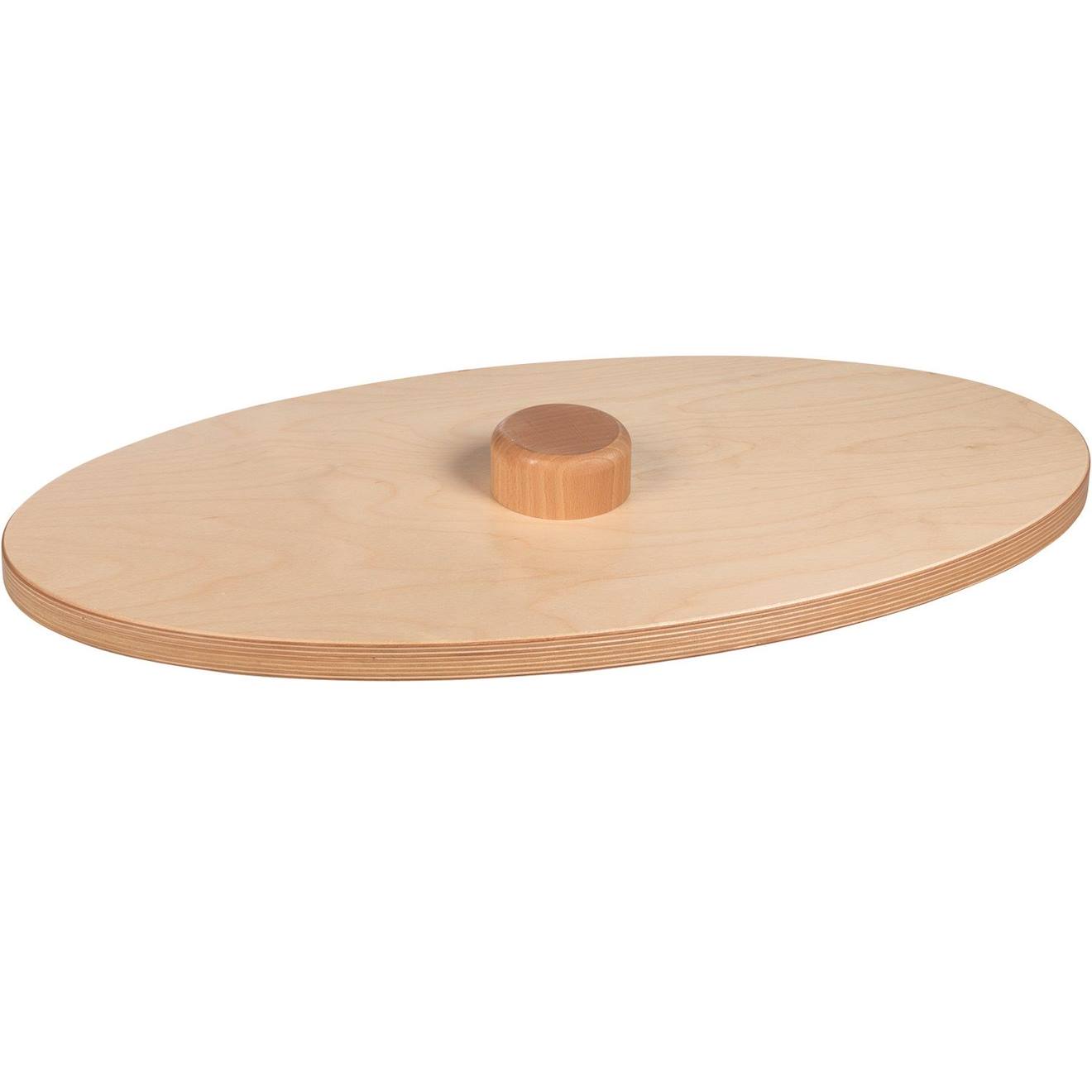 Planche d'équilibre en bois labirinto beige