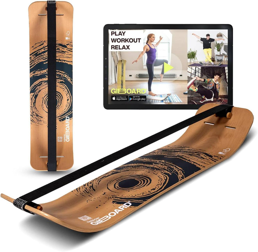 Planche d'équilibre slackline active wood / black