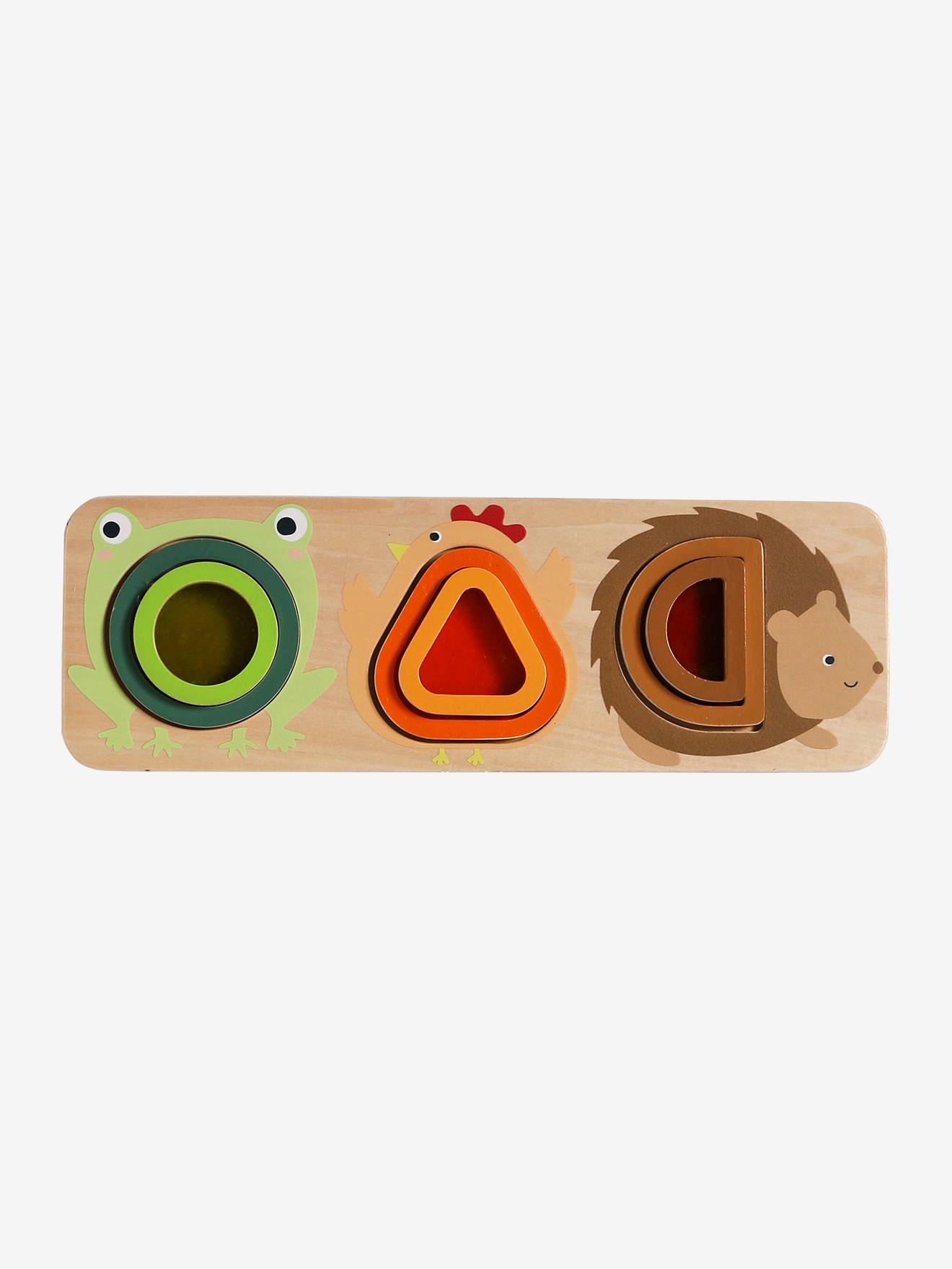 Planche optique avec formes d'animaux en bois FSC bois