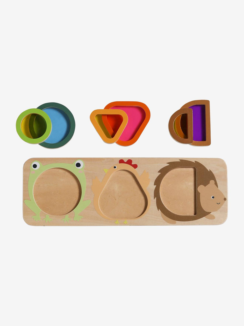Planche optique avec formes d'animaux en bois FSC bois