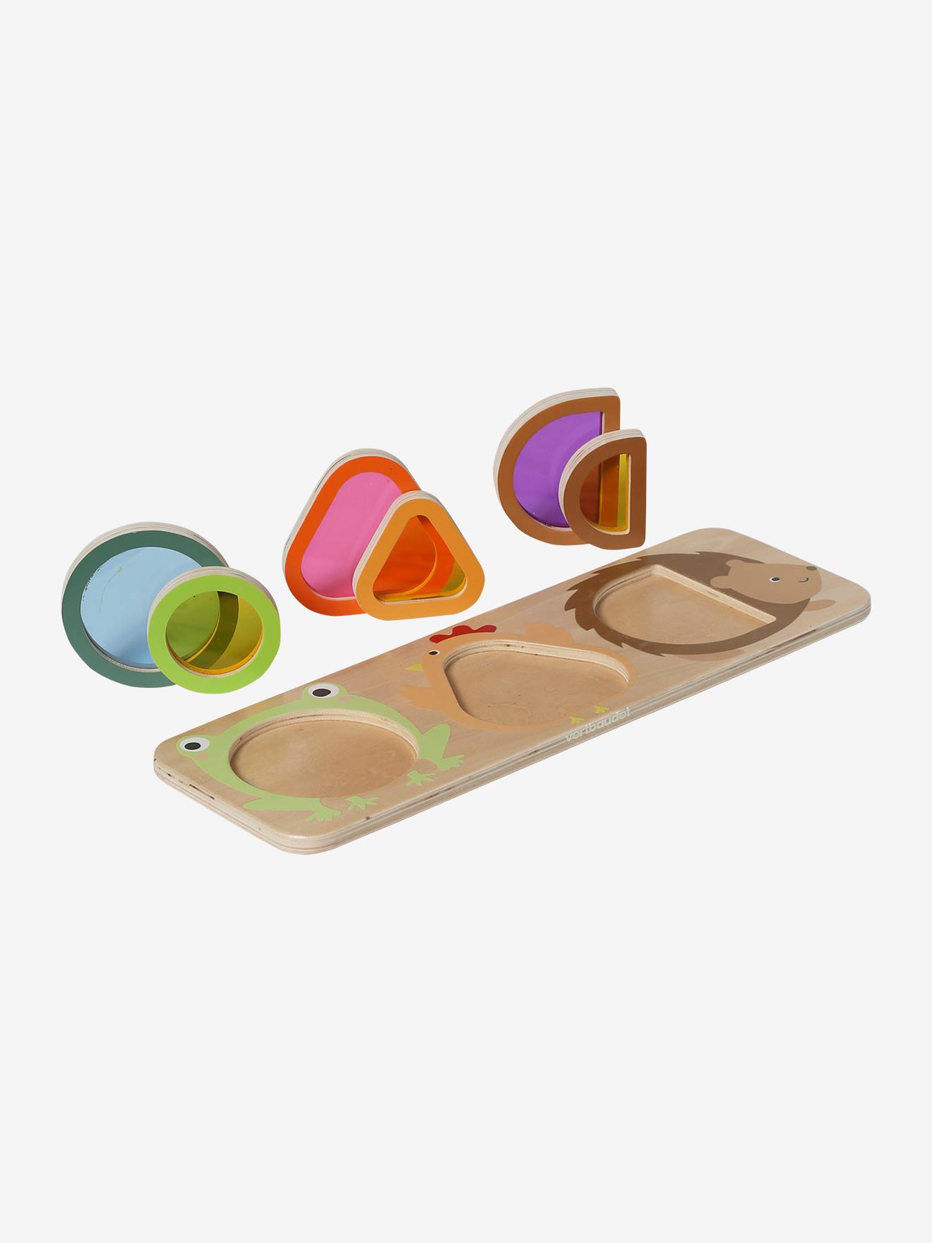Planche optique avec formes d'animaux en bois FSC bois