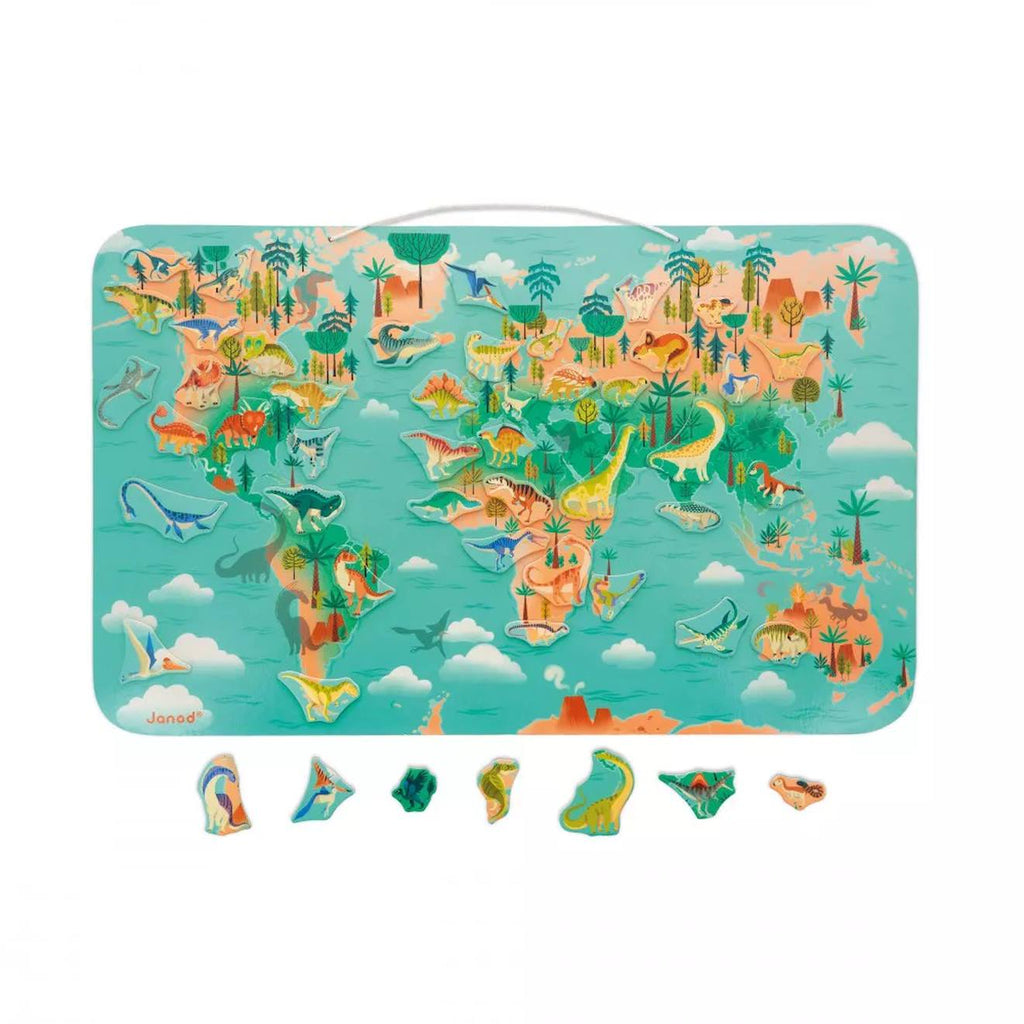 Planisphère magnétique dino multicolore