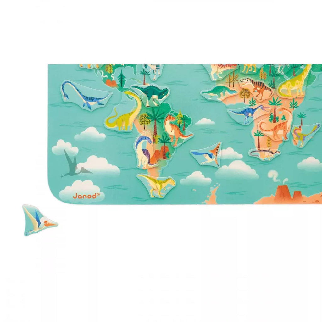 Planisphère magnétique dino multicolore