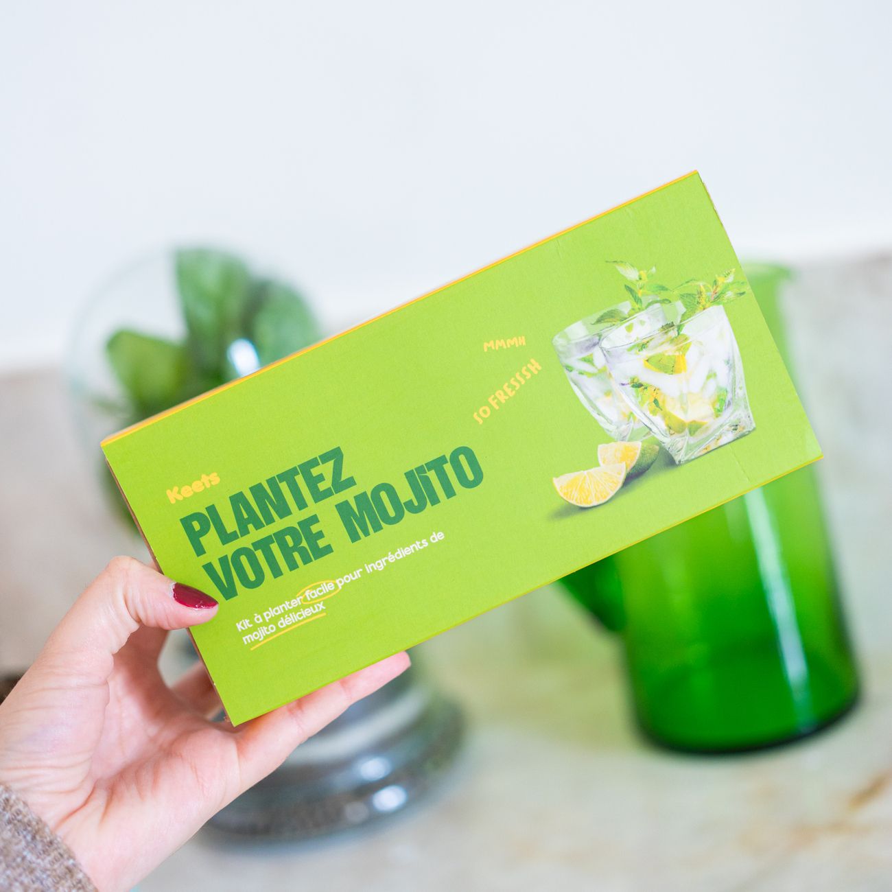 Kit à planter Mojito avec basilic et menthe