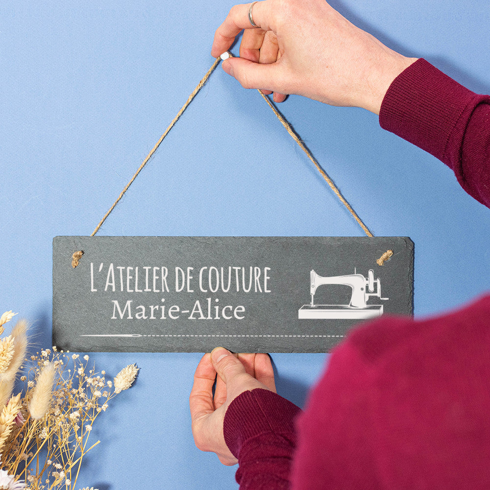 Plaque Atelier de Couture à Personnaliser - Manuel