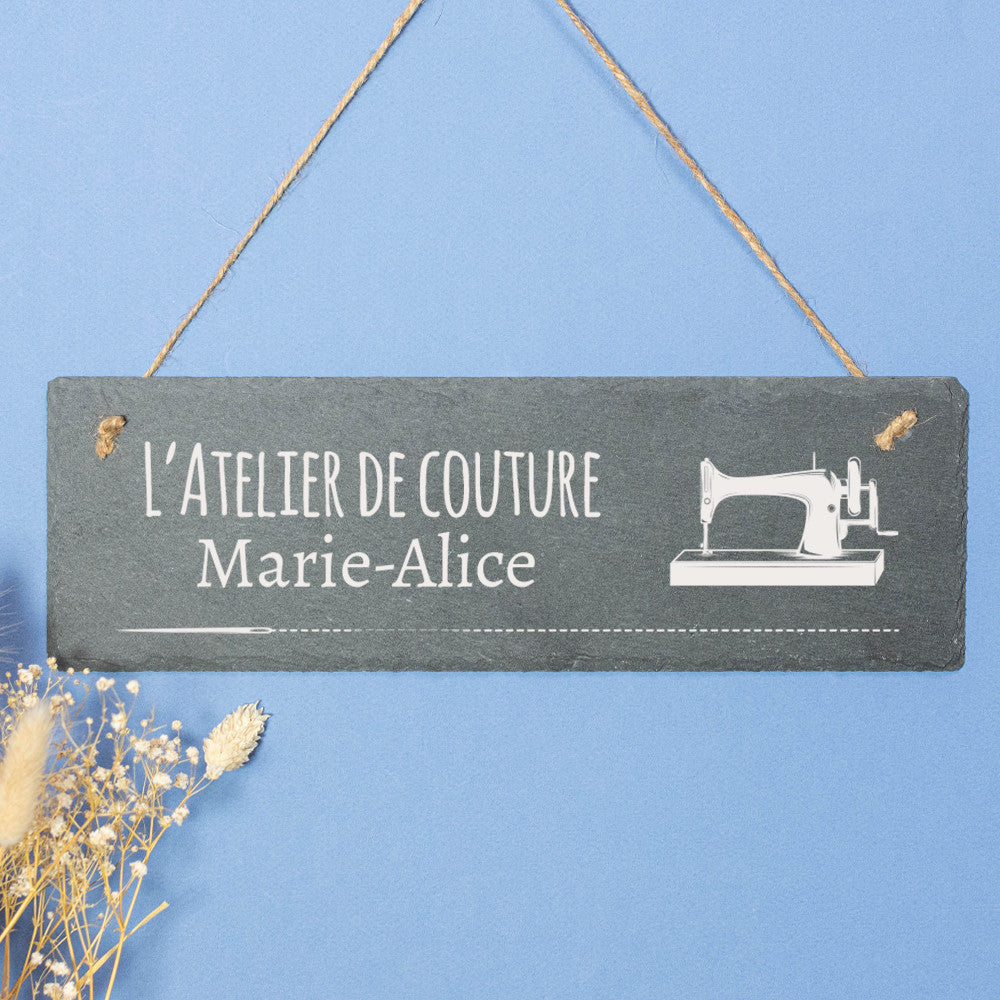 Plaque Atelier de Couture à Personnaliser - Manuel