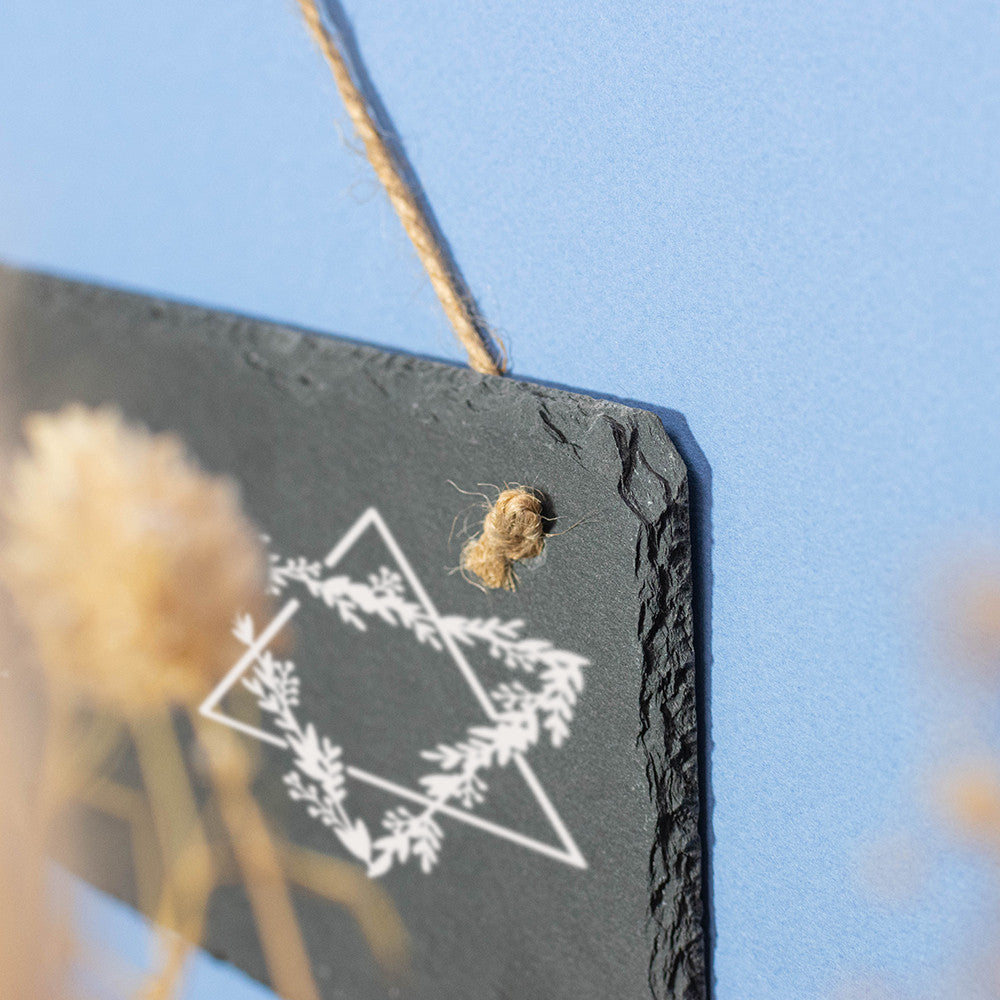 Plaque de Porte en Ardoise Bar Mitzvah à Personnaliser - Décoration Murale