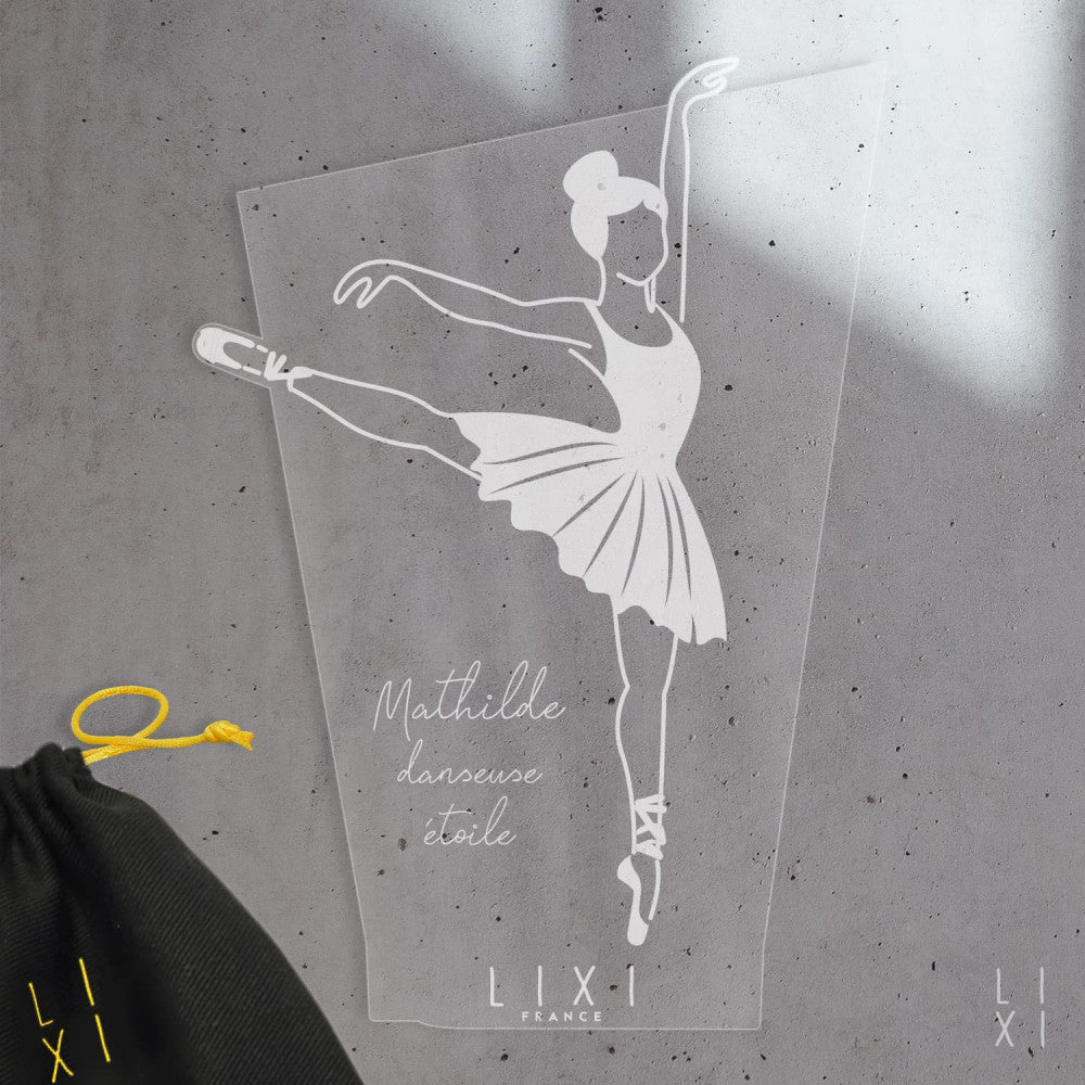 Plaque Lixi Danseuse à Personnaliser - Plaque Lixi Personnalisée