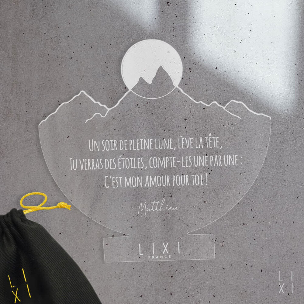 Plaque Lixi Moonlight à Personnaliser - Plaque Lixi Personnalisée