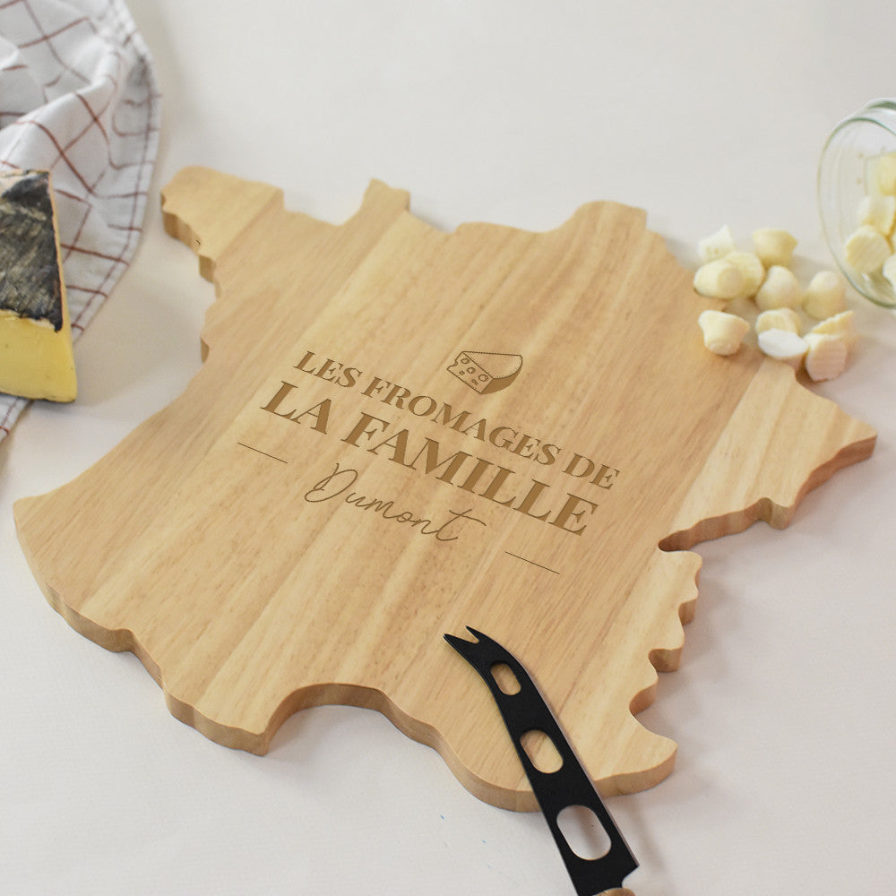 Plateau à Découper France Famille à Personnaliser - Planche à Découper Personnalisée