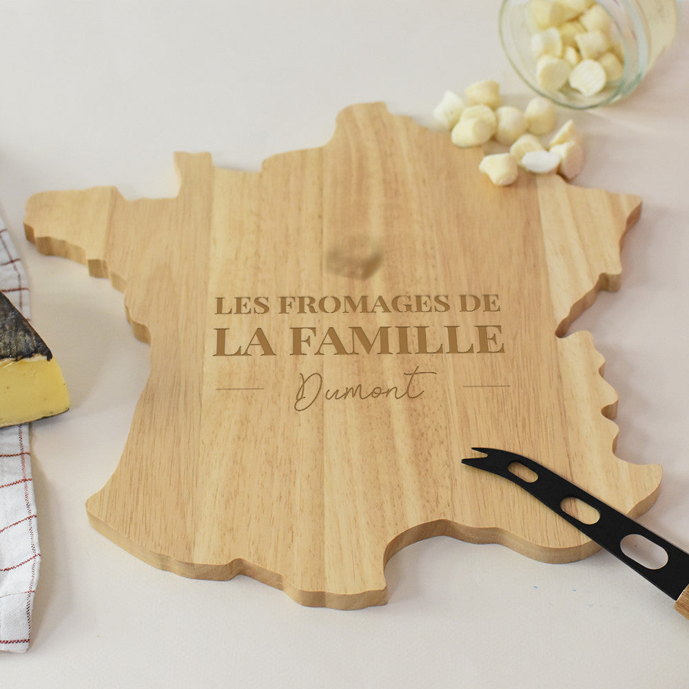 Plateau à Découper France Famille à Personnaliser - Planche à Découper Personnalisée