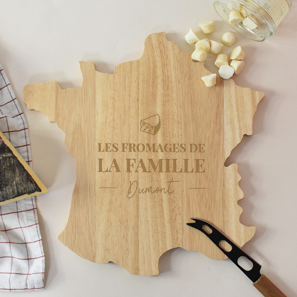 Plateau à Découper France Famille à Personnaliser - Planche à Découper Personnalisée
