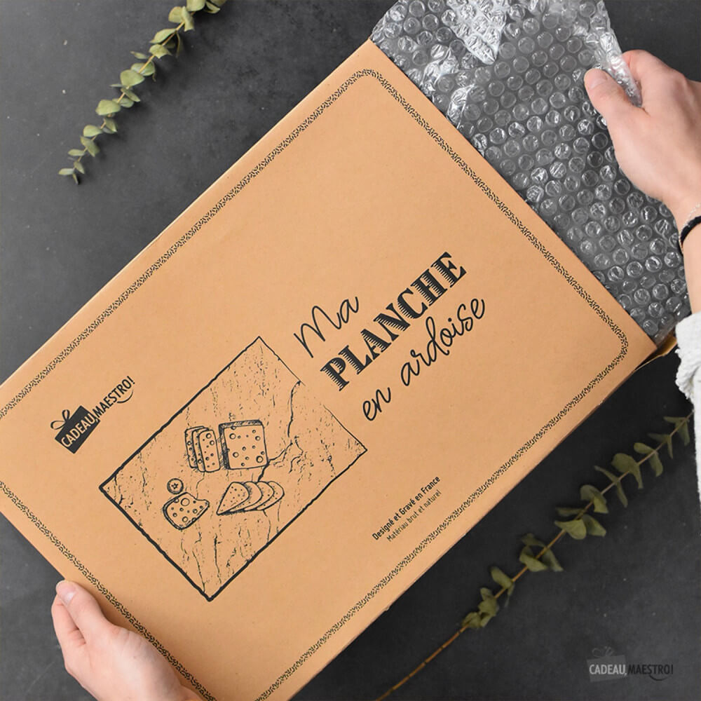 Plateau Ardoise Service à Personnaliser - Plateau Personnalisé CadoMaestro