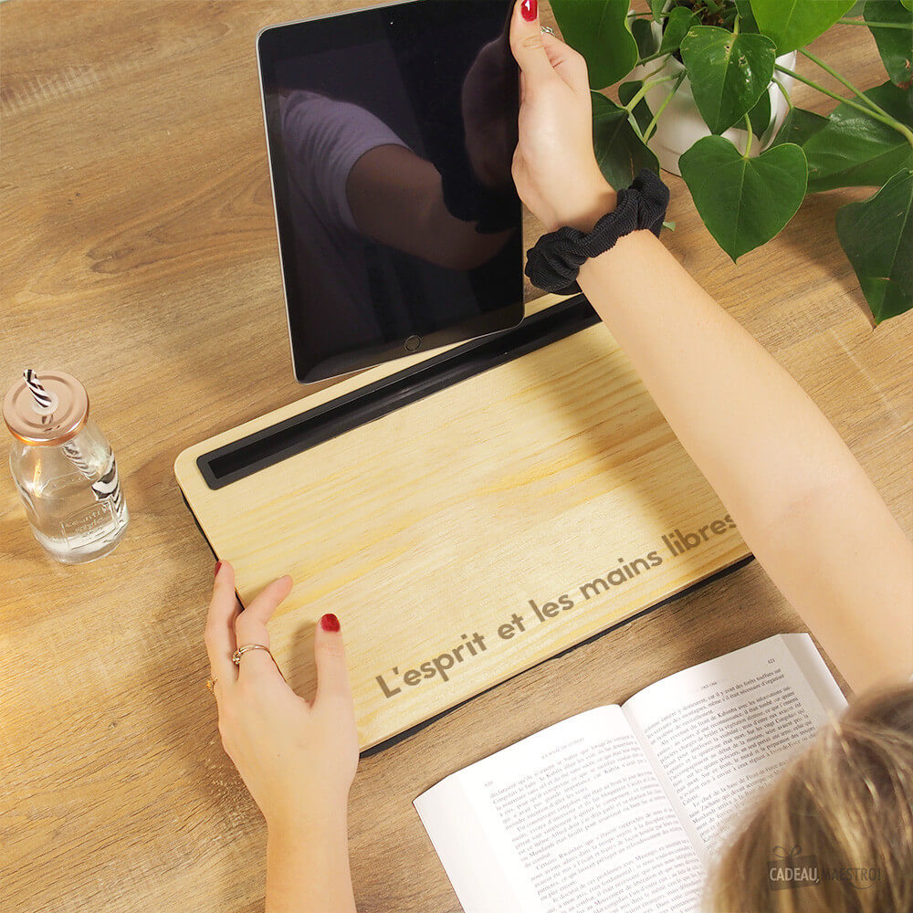 Plateau en Bois iBed à Personnaliser - Télétravail
