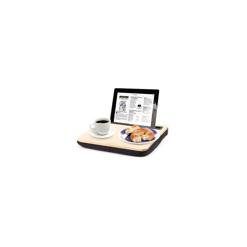 Plateau Coussin iBed pour Tablette en Bois - Support Téléphone CadoMaestro