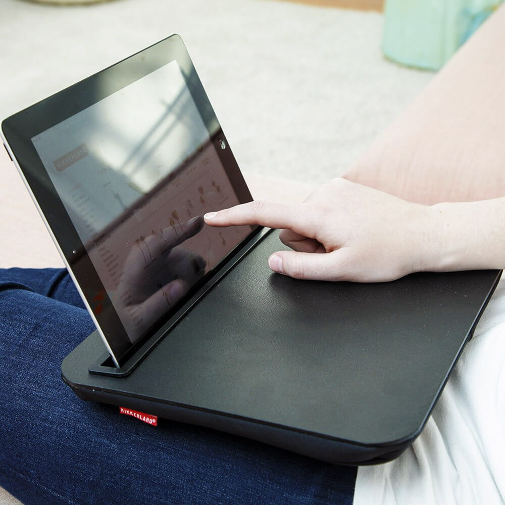 Plateau Coussin pour Tablette iBed Noir - Support Téléphone