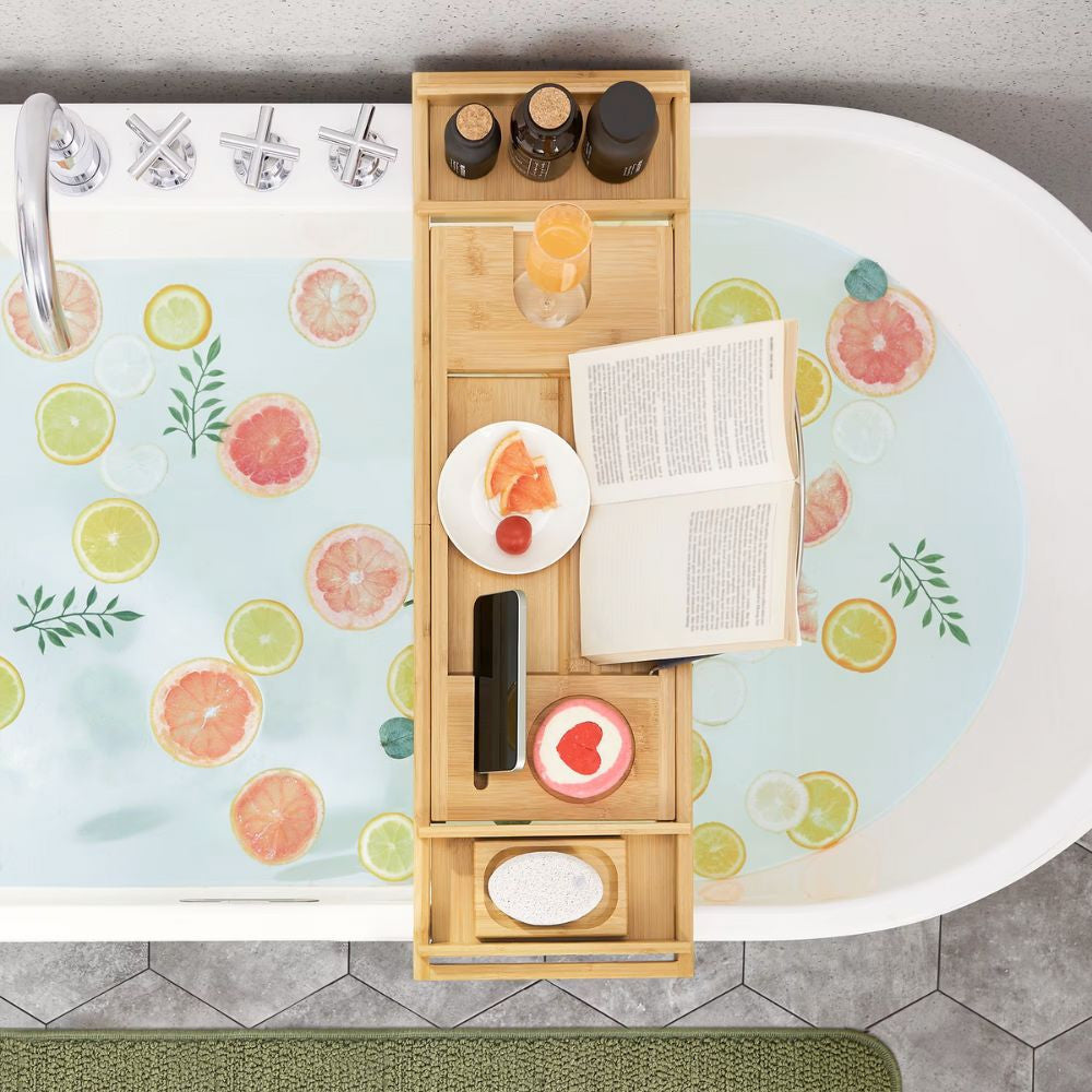 Plateau de Bain Extensible - Accessoire Salle de Bain Originaux