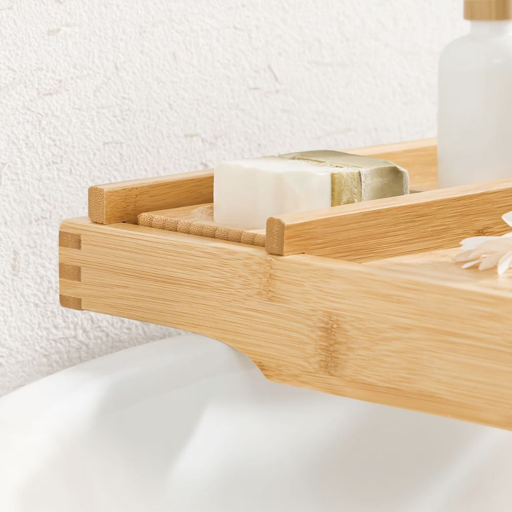 Plateau de Bain Extensible - Accessoire Salle de Bain Originaux