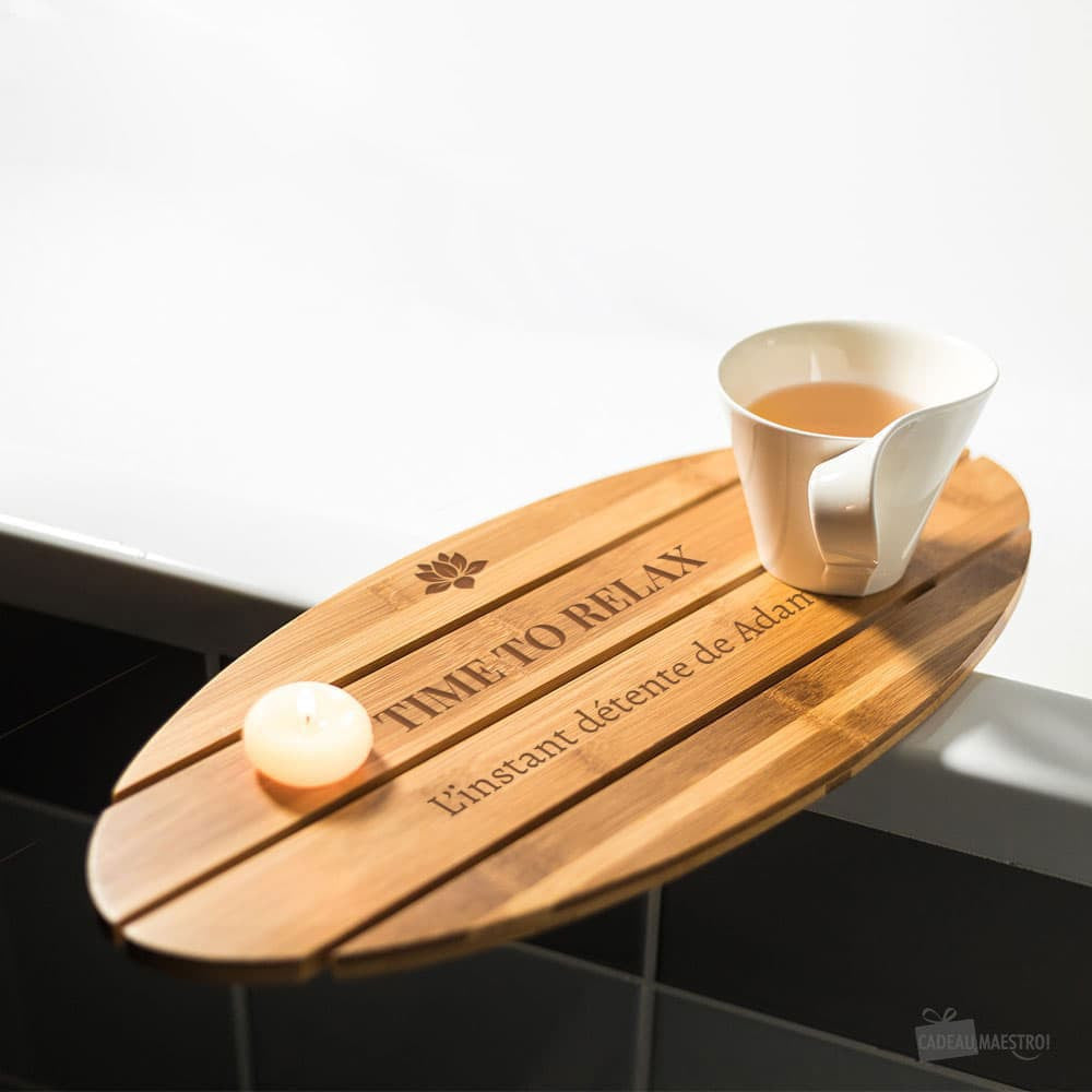 Plateau de Bain à Personnaliser - Accessoire Salle de Bain Originaux
