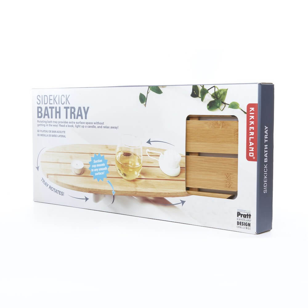 Plateau de Bain Ventouse - Accessoire Salle de Bain Originaux Kikkerland