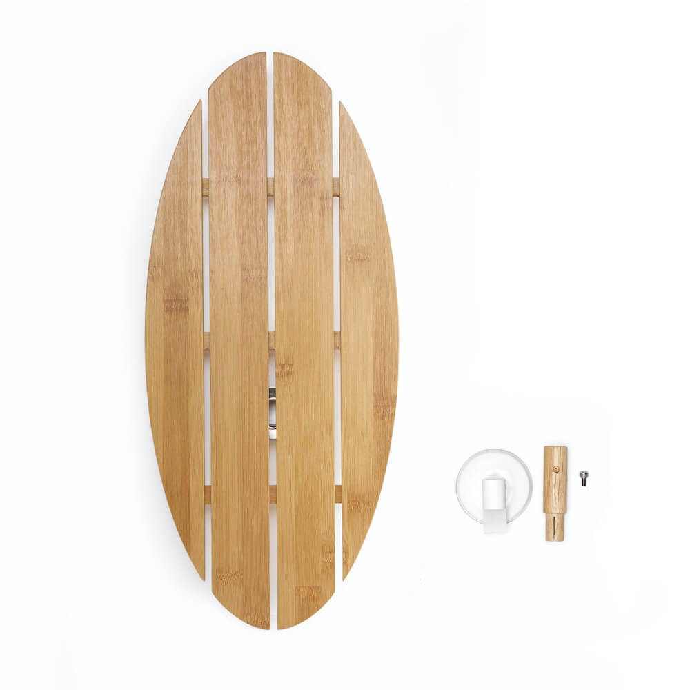Plateau de Bain Ventouse - Accessoire Salle de Bain Originaux Kikkerland