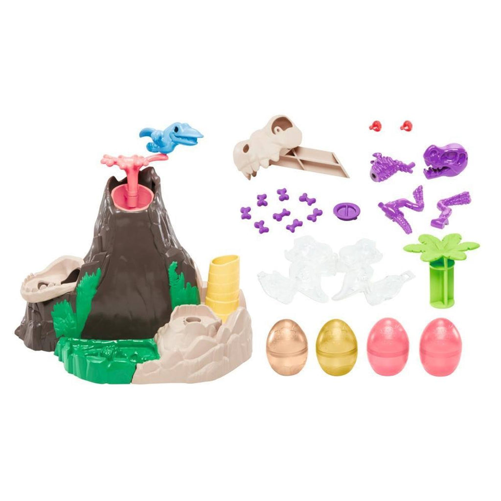 Play doh dino crew l'île aux dino avec pâte à modeler hydroglitz multicolore