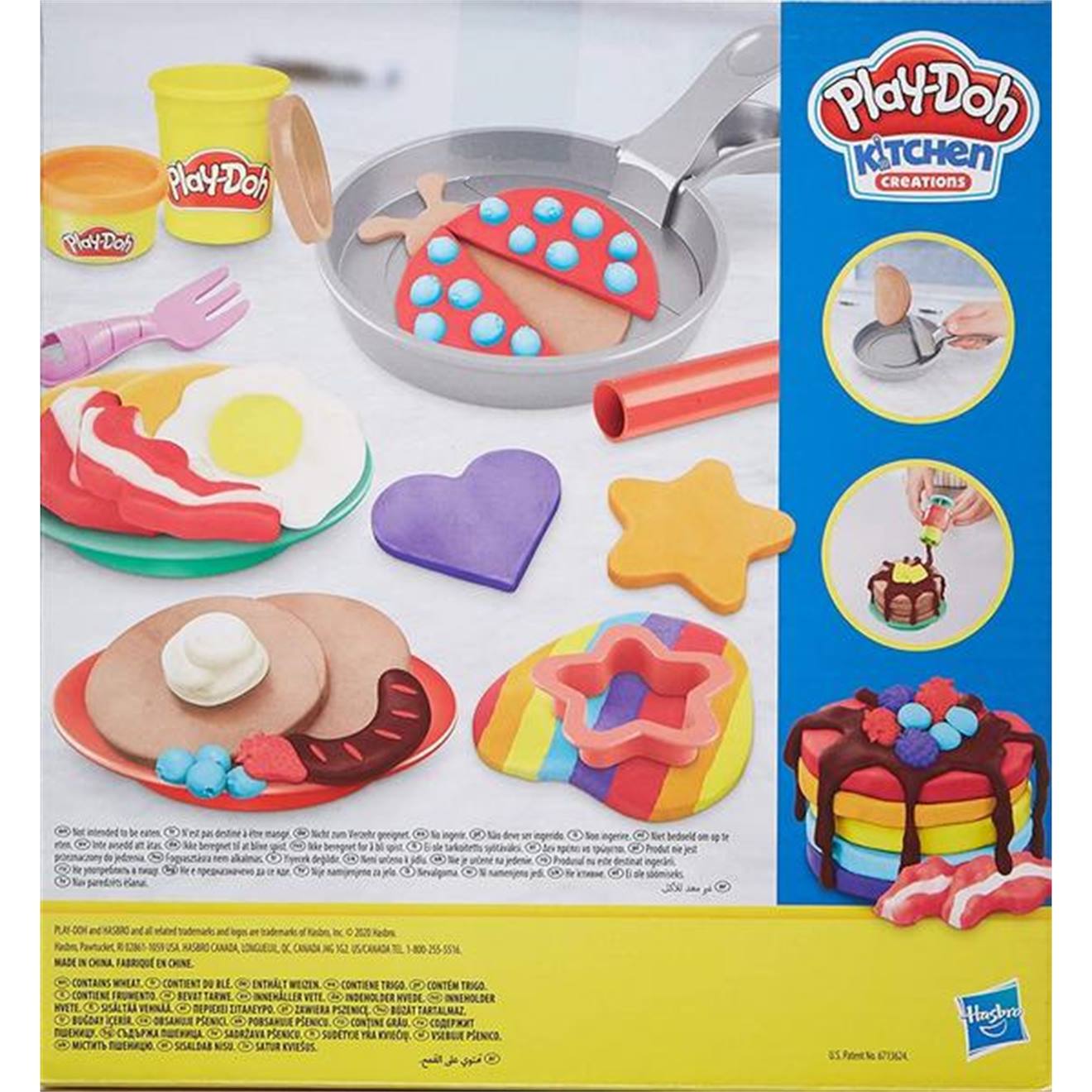 Play-Doh kitchen créations crêpes sautées multicolore
