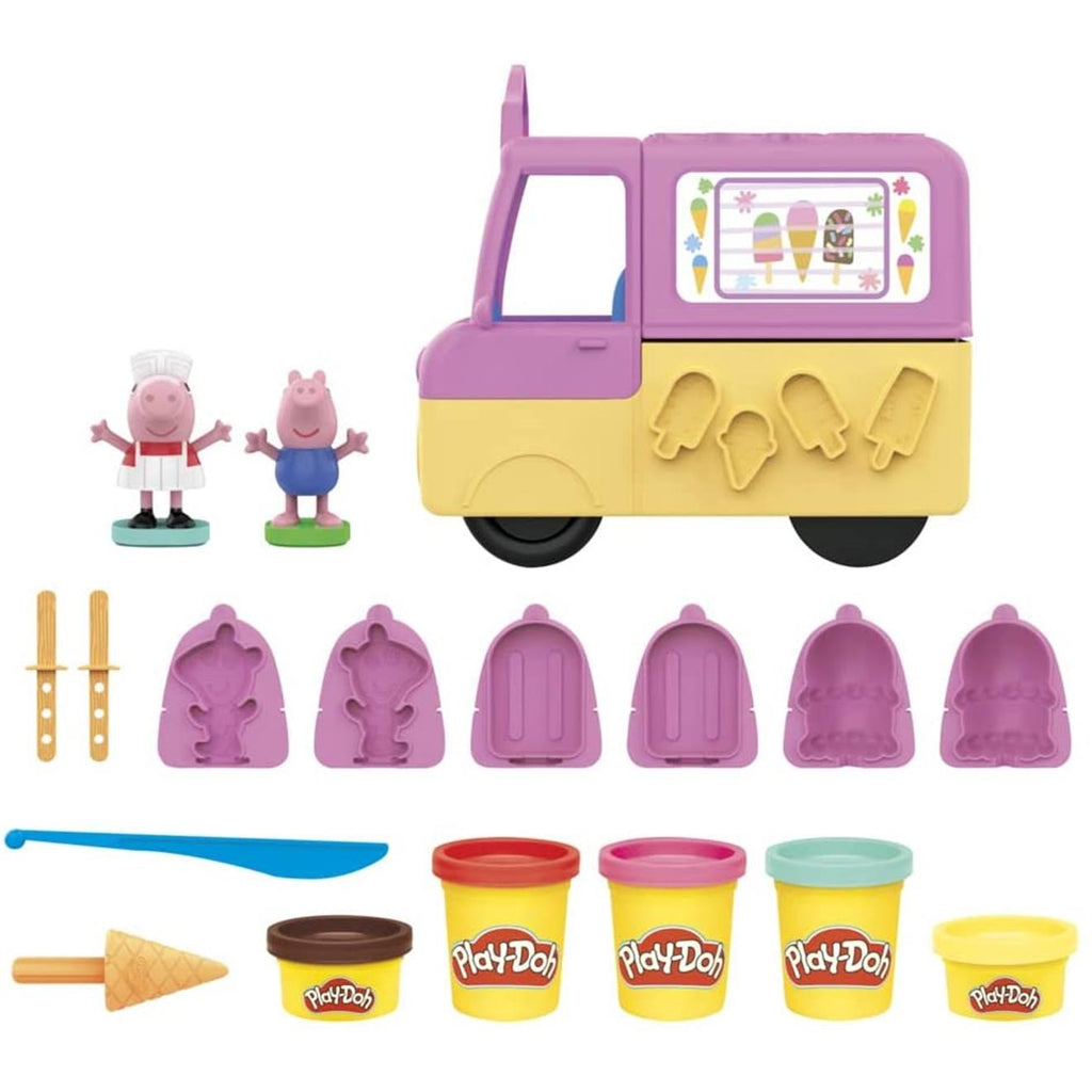 Play-Doh peppa et le camion de glaces multicolore
