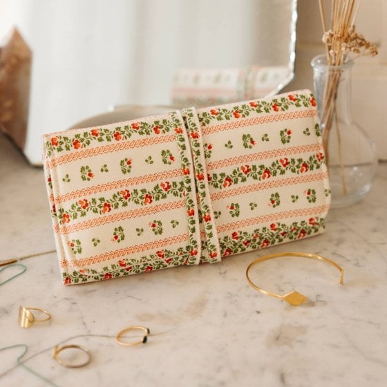 Pochette à Bijoux motif fleurie