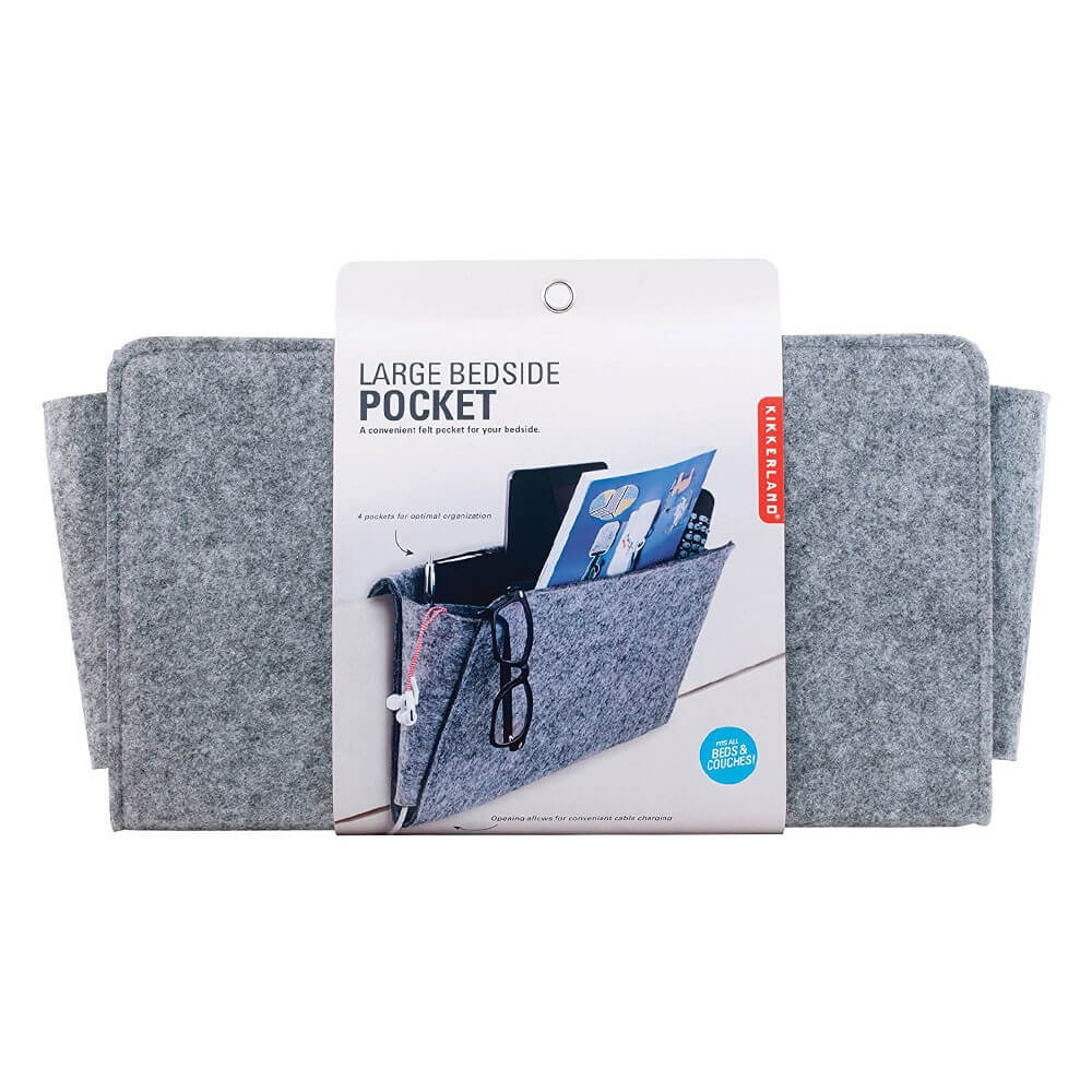 Pochette de Rangement pour Lit Grand Modèle - Accessoires de Rangement Kikkerland