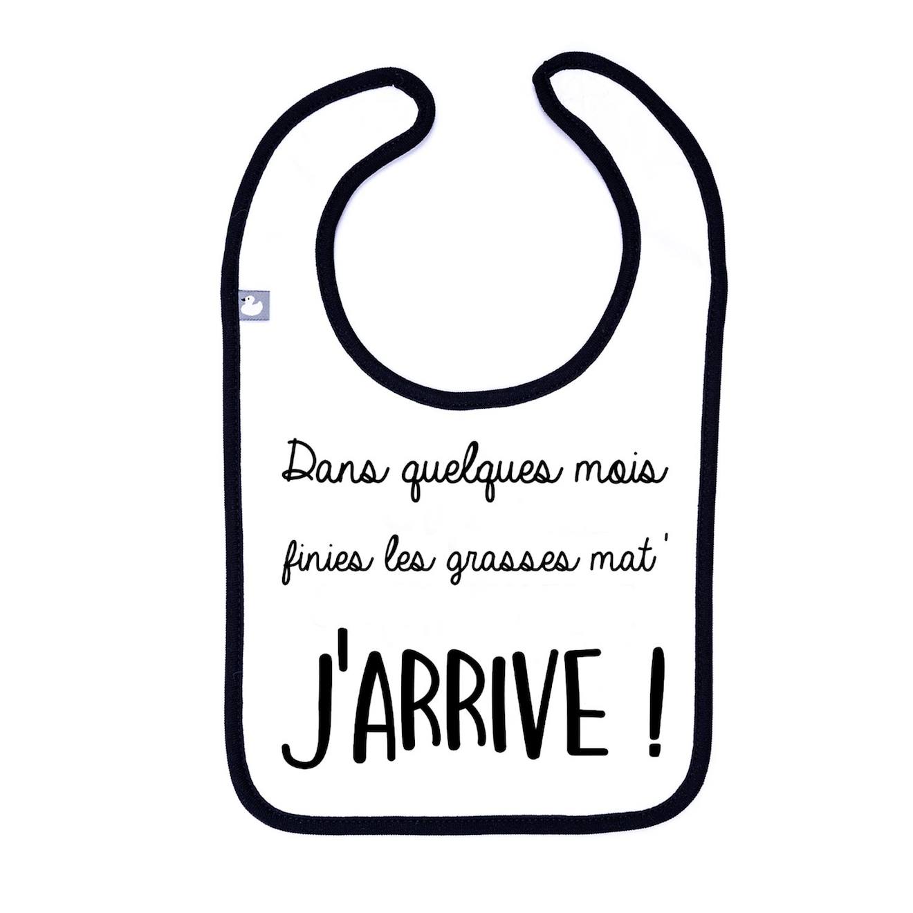 Pochette surprise annonce de grossesse - j'arrive ! blanc