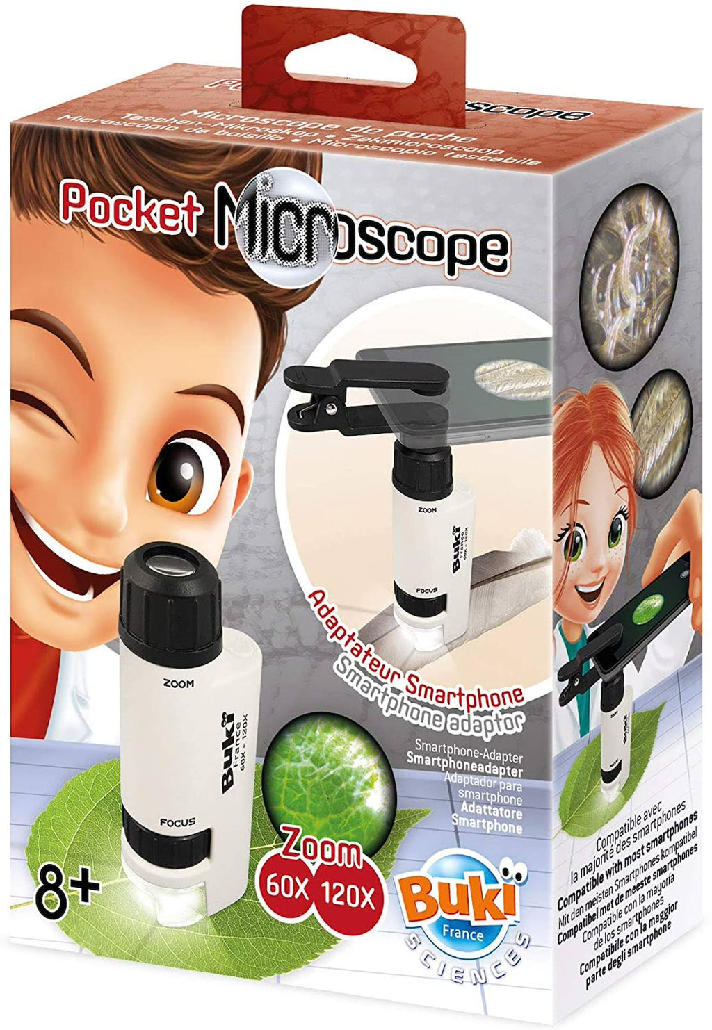 Pocket microscope blanc