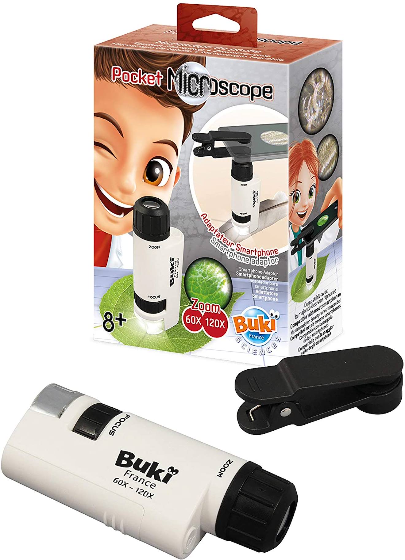 Pocket microscope blanc
