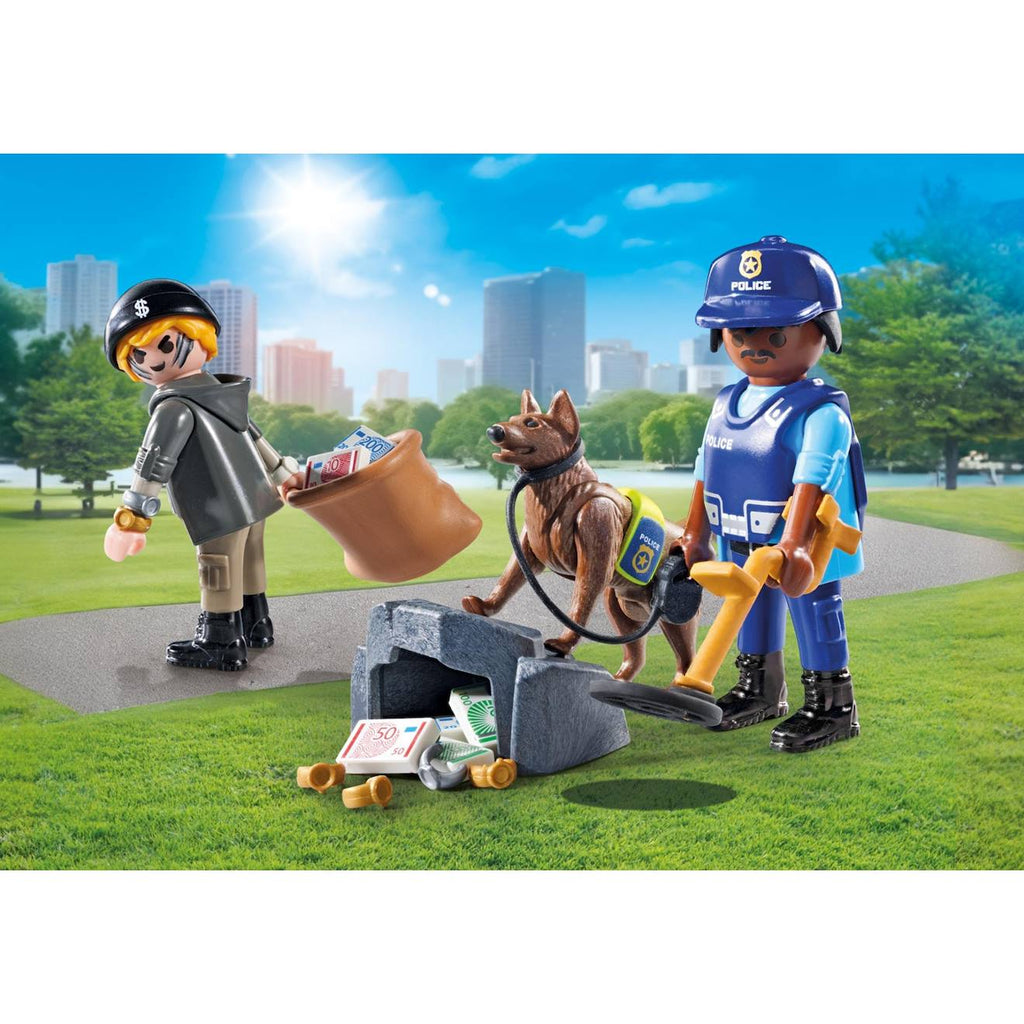 Policier chien de recherche, voleur et accessoires 71731 multicolore
