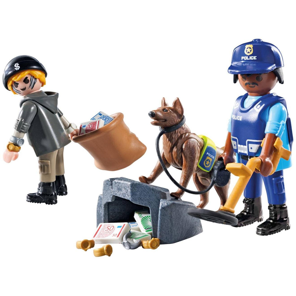 Policier chien de recherche, voleur et accessoires 71731 multicolore