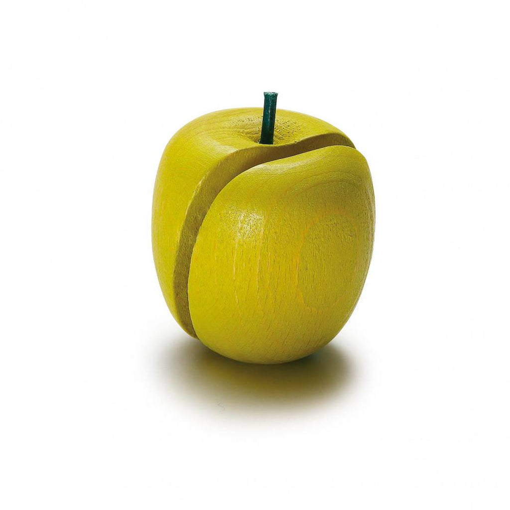 Pomme en bois à couper vert