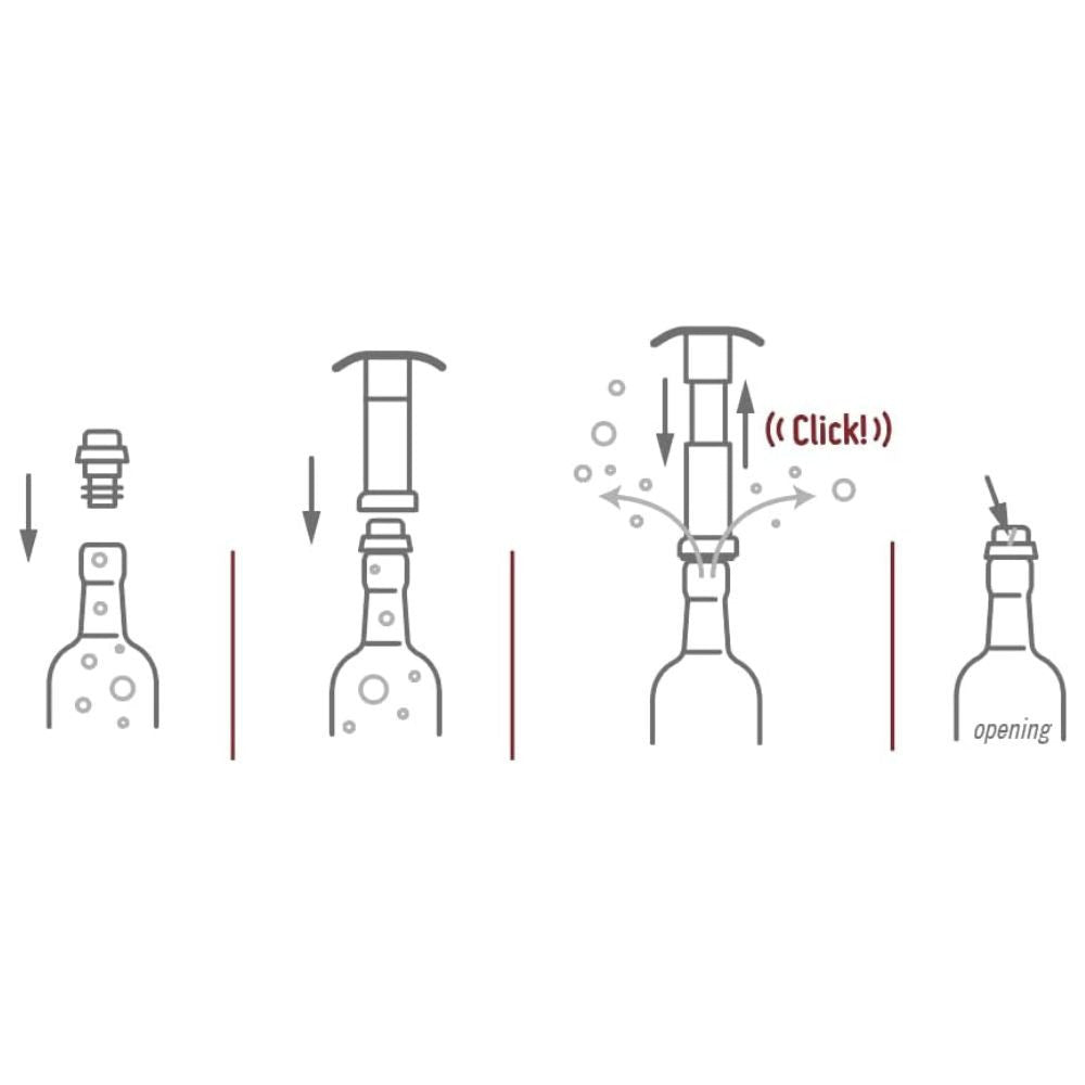 Pompe à Vin avec Bouchons Vide Air - Vin