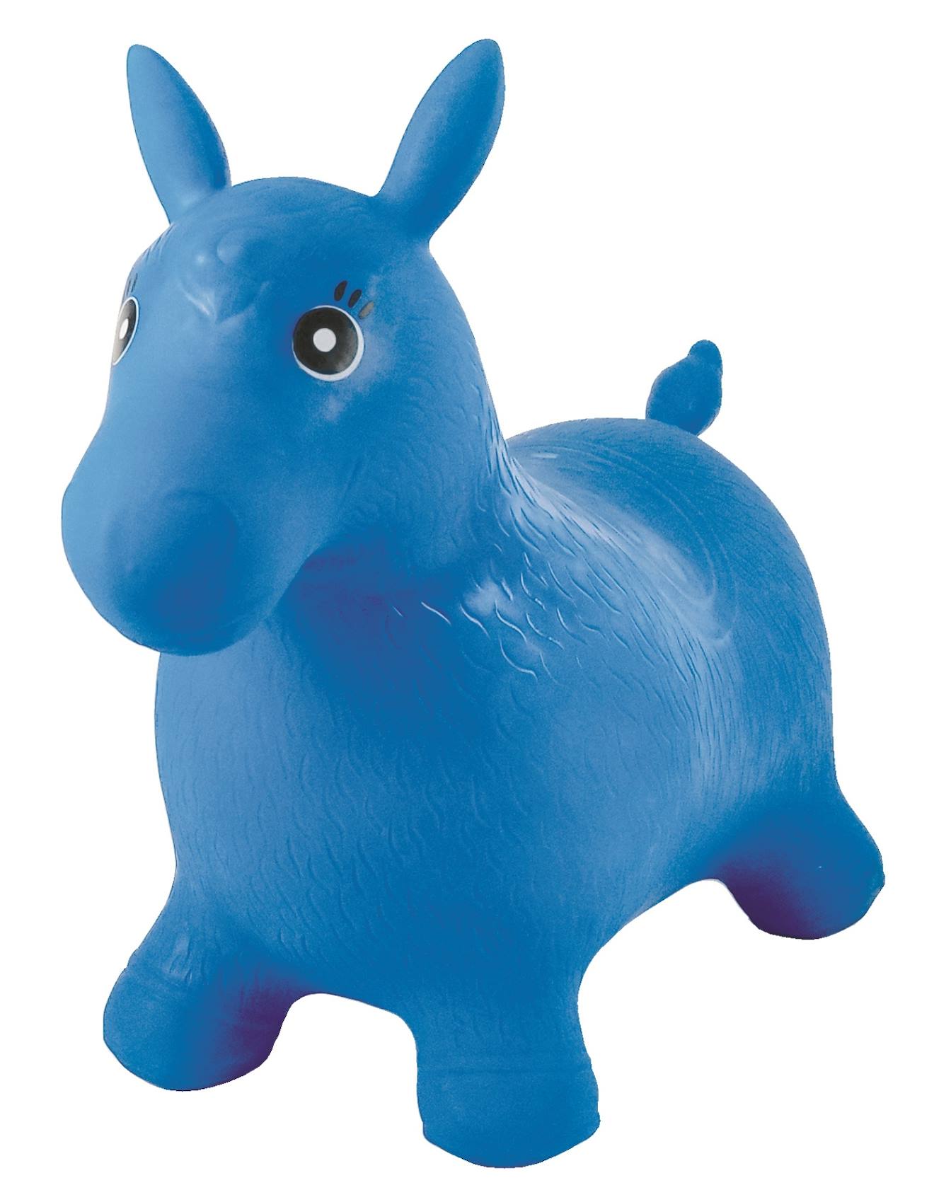 Poney sauteur gonflable bleu bleu