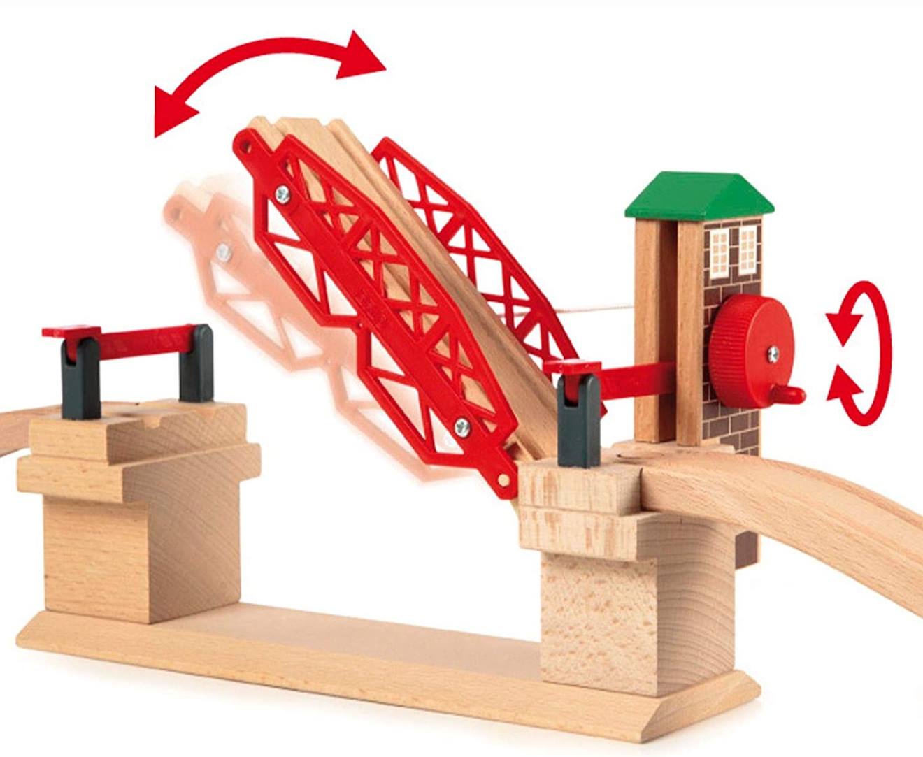 Pont basculant rouge